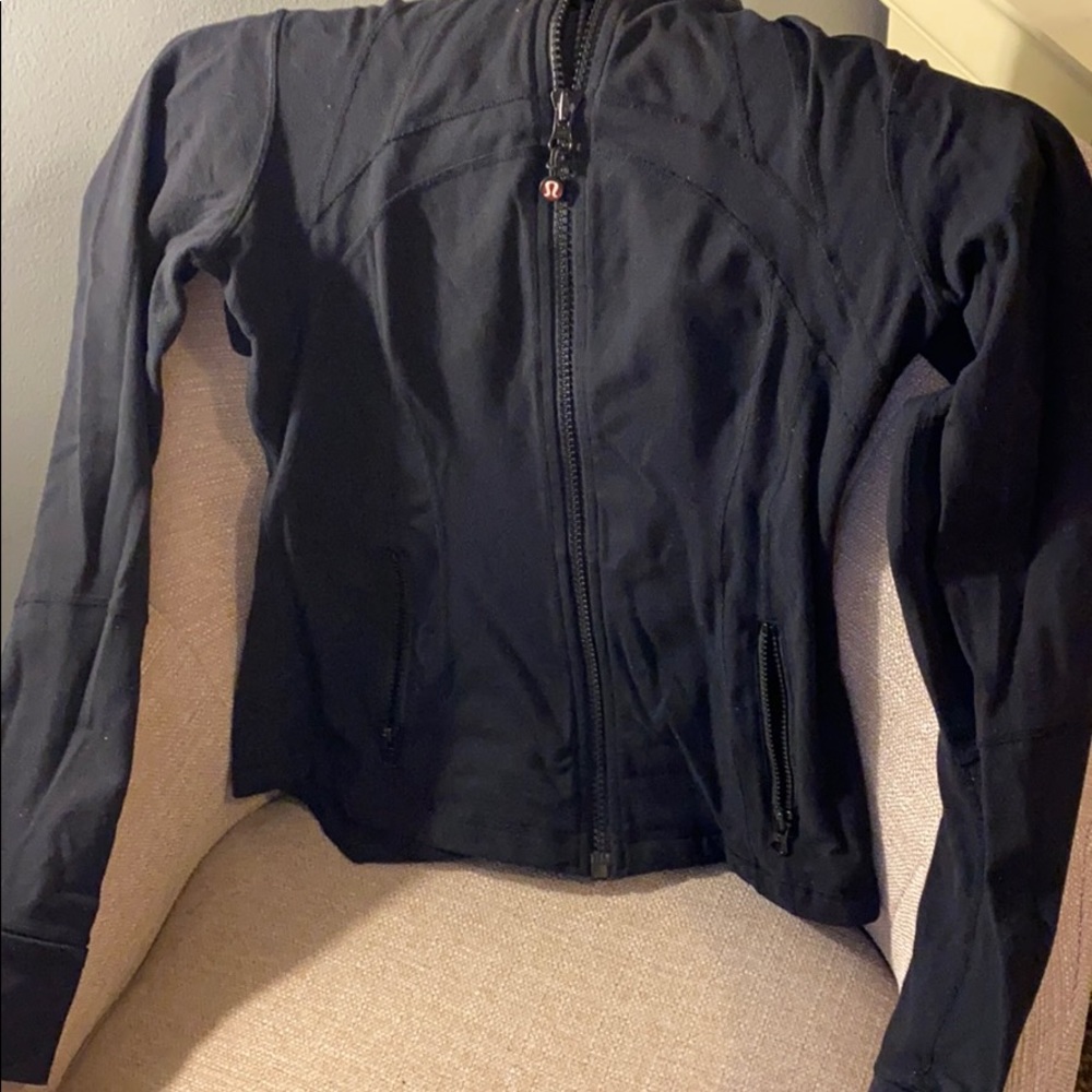 Black Lululemon Zip Up size 8